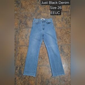 Just Black Women's Denim Straight Leg Jeans